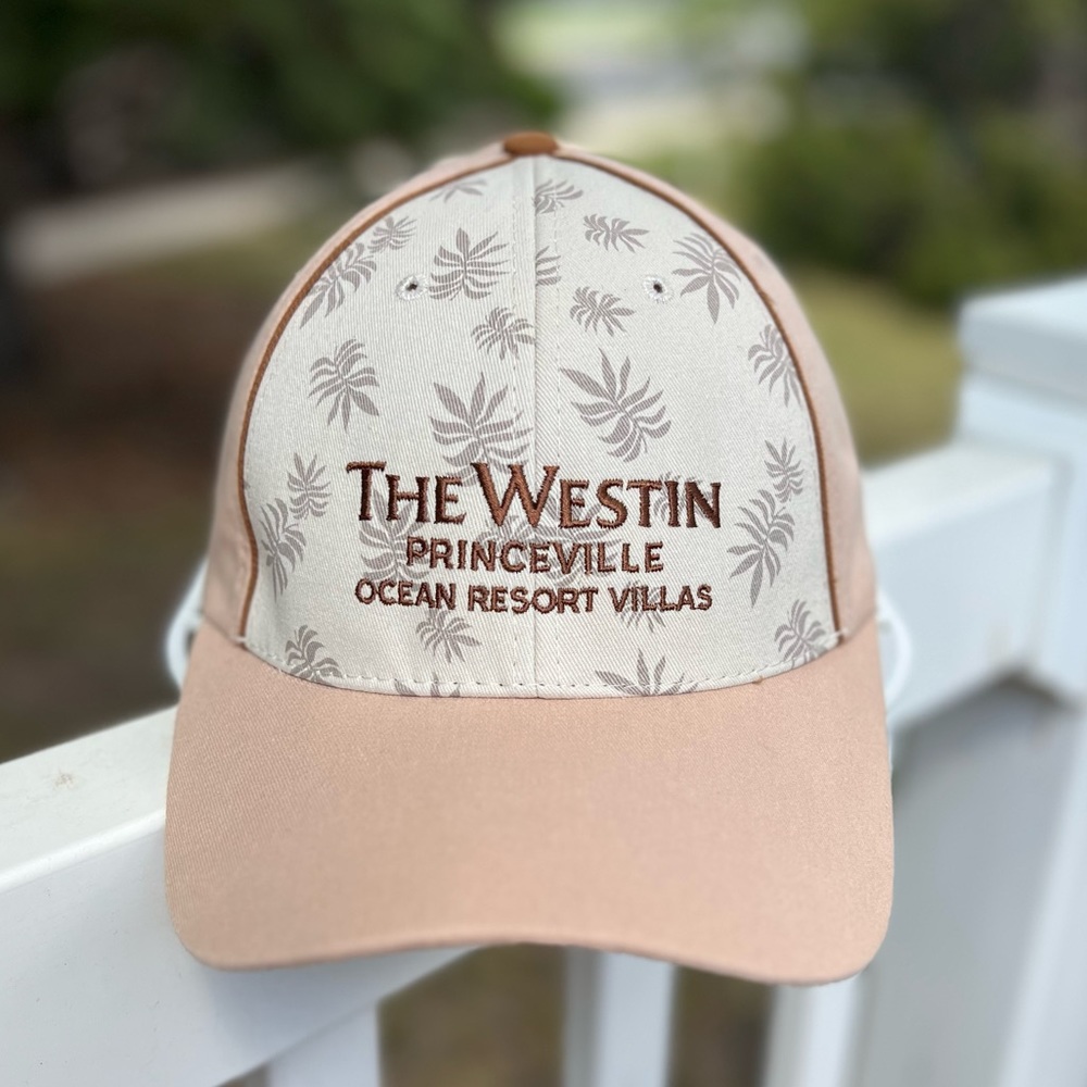 Westin Princeville Kauai trucker hat in peach. Unisex S/M